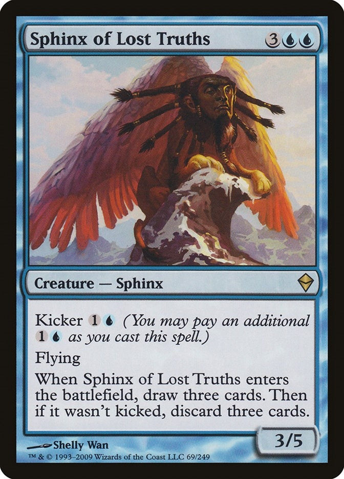 Image for Sphinx of Lost Truths (Zendikar) (69) - Magic: The Gathering