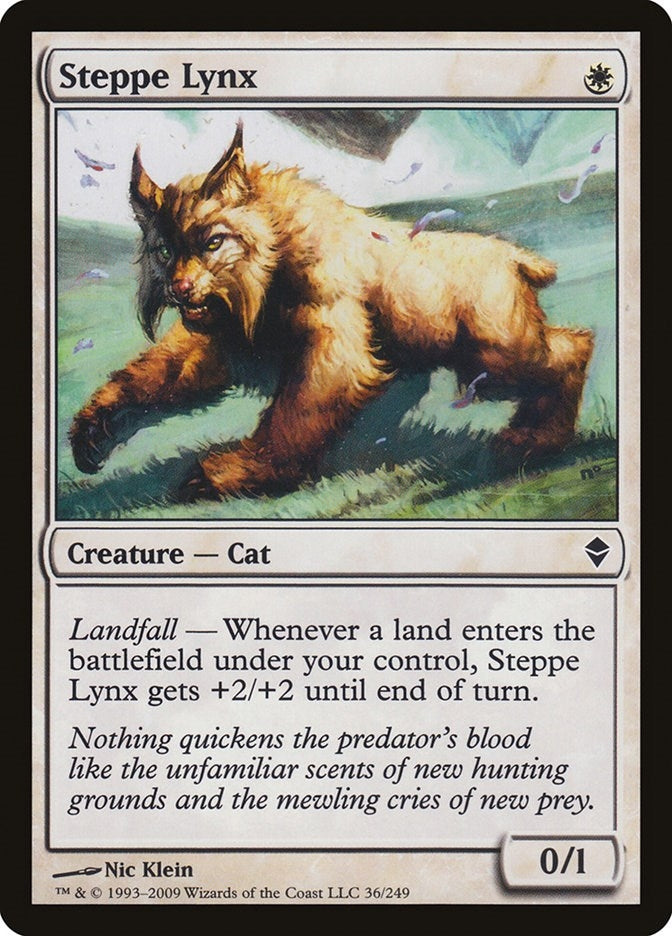 Image for Steppe Lynx (Zendikar) (36) - Magic: The Gathering