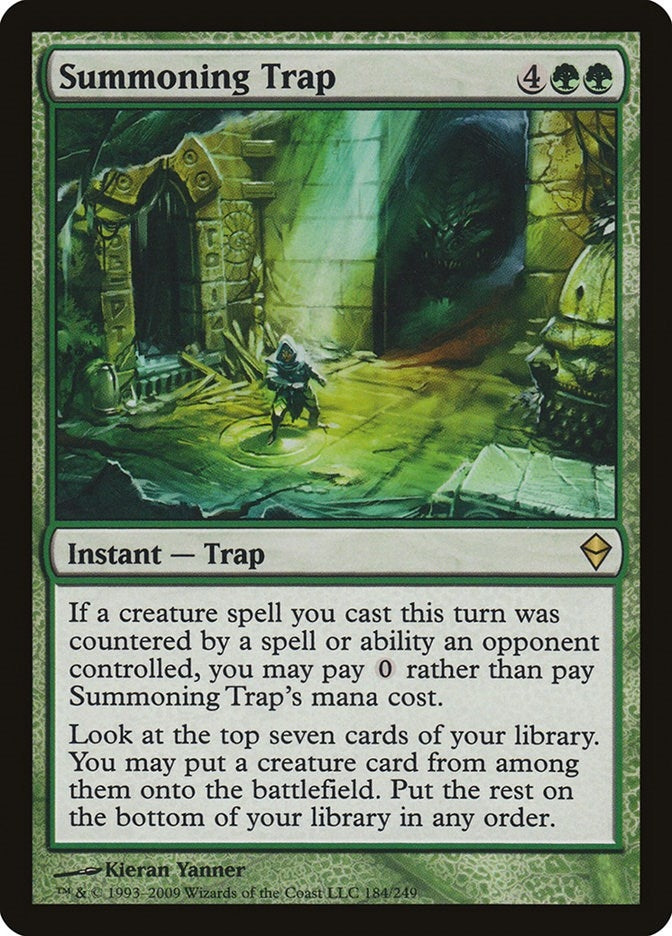 Image for Summoning Trap (Zendikar) (184) - Magic: The Gathering