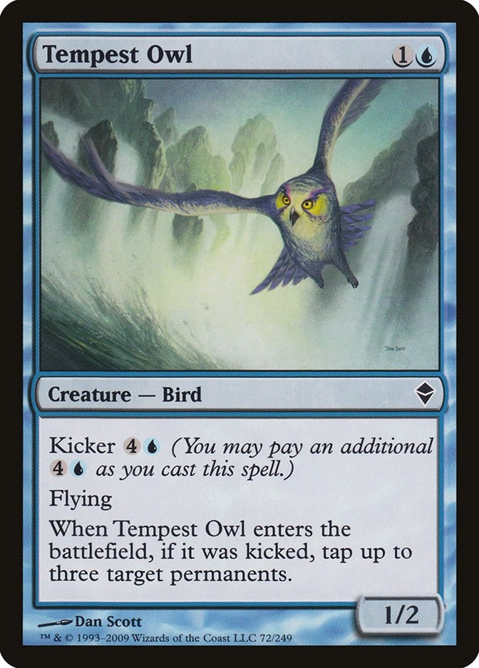 Image for Tempest Owl (Zendikar) (72) - Magic: The Gathering