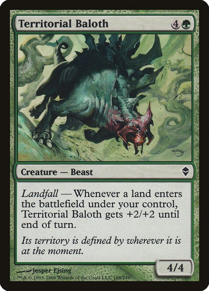 Image for Territorial Baloth (Zendikar) (188) - Magic: The Gathering