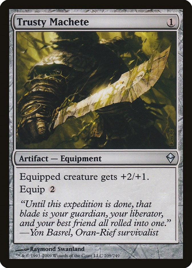 Image for Trusty Machete (Zendikar) (209) - Magic: The Gathering