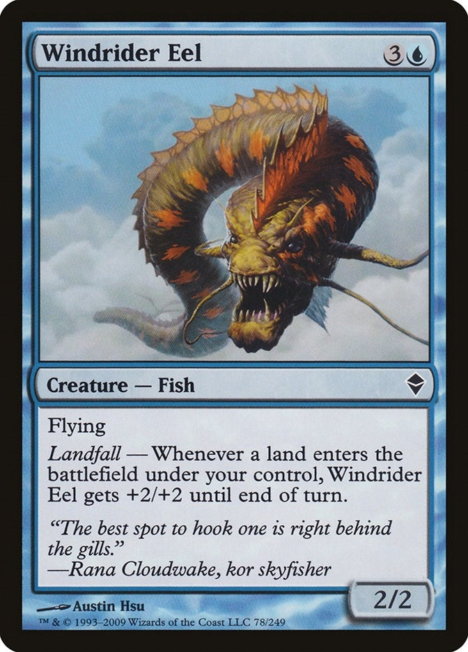 Image for Windrider Eel (Zendikar) (78) - Magic: The Gathering