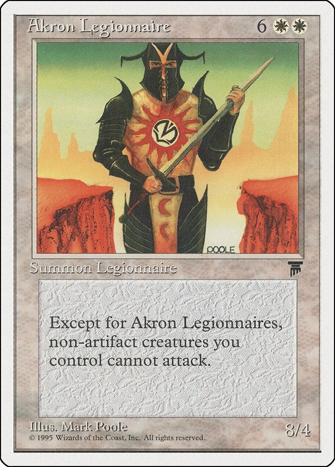 Image for Akron Legionnaire (Chronicles) - Magic: The Gathering
