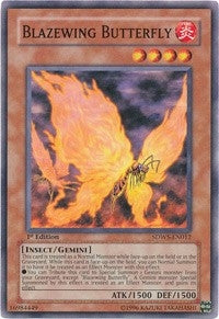 Image for Blazewing Butterfly (Structure Deck: Warriors' Strike) (SDWS-EN012) - YuGiOh