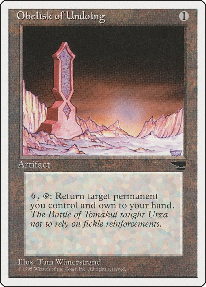 Image for Obelisk of Undoing (Chronicles) - Magic: The Gathering