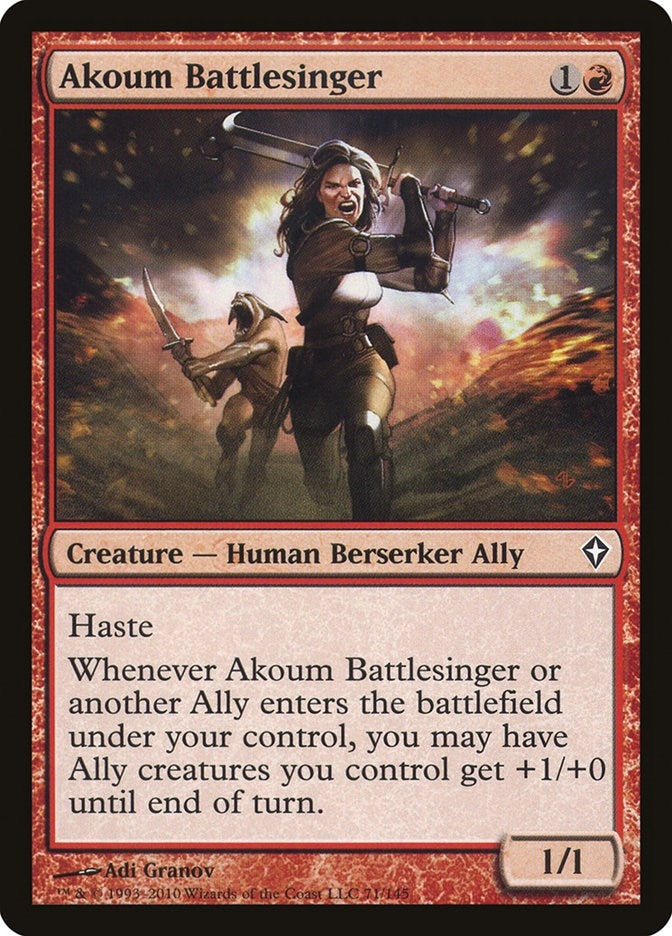 Image for Akoum Battlesinger (Worldwake) (71) - Magic: The Gathering