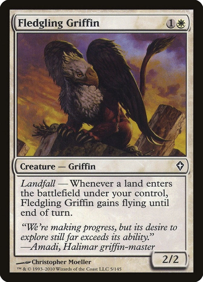 Image for Fledgling Griffin (Worldwake) (5) - Magic: The Gathering
