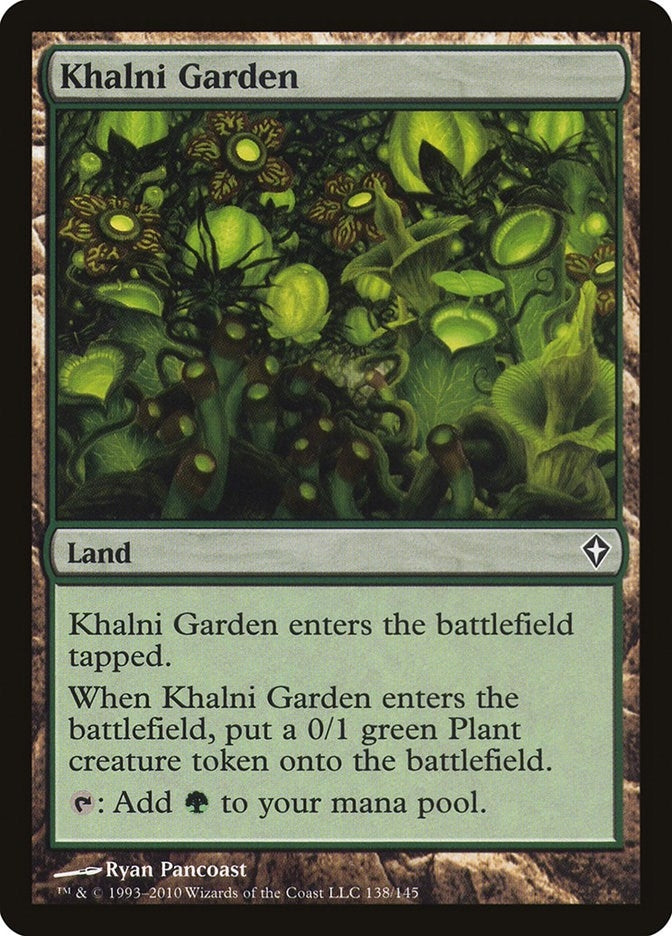 Image for Khalni Garden (Worldwake) (138) - Magic: The Gathering