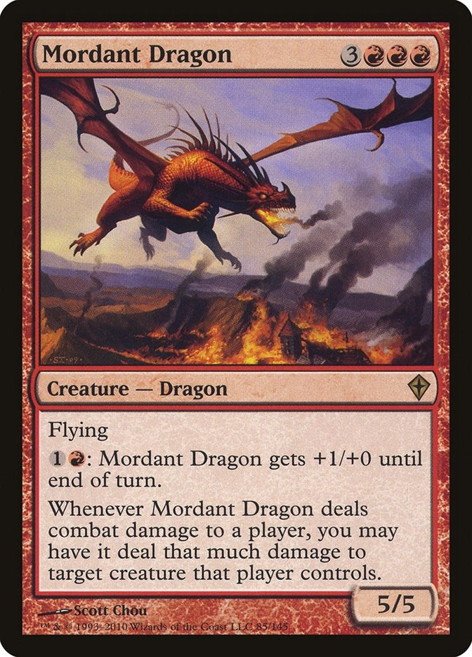 Image for Mordant Dragon (Worldwake) (85) - Magic: The Gathering