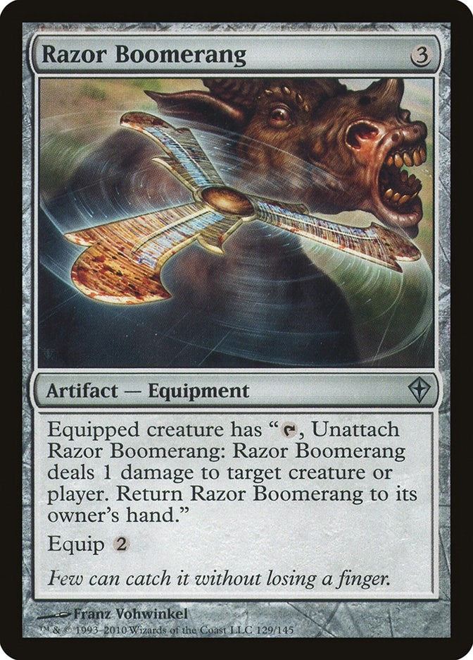 Image for Razor Boomerang (Worldwake) (129) - Magic: The Gathering
