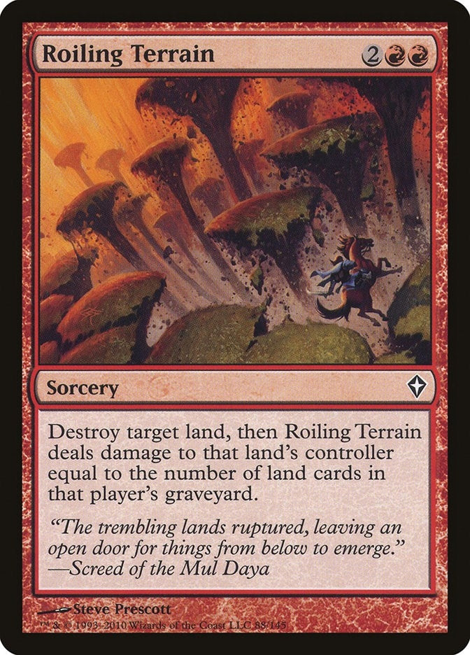 Image for Roiling Terrain (Worldwake) (88) - Magic: The Gathering