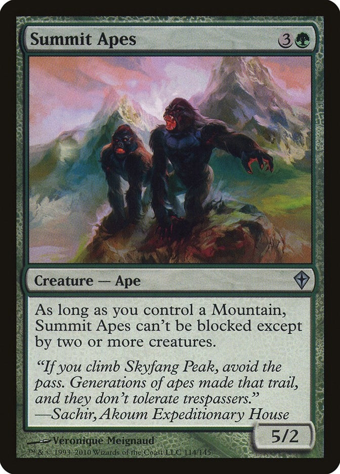 Image for Summit Apes (Worldwake) (114) - Magic: The Gathering