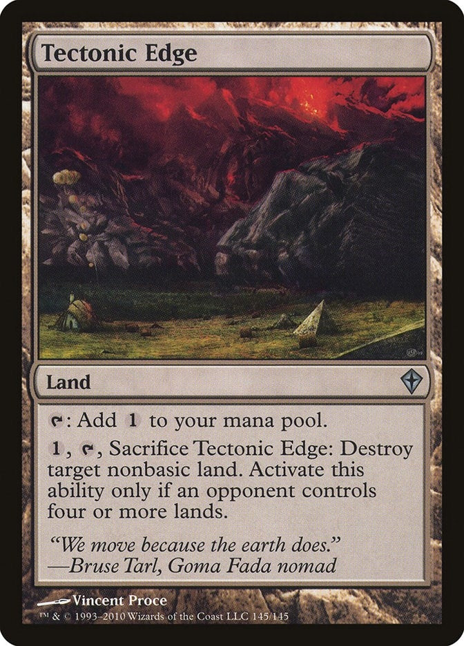 Image for Tectonic Edge (Worldwake) (145) - Magic: The Gathering