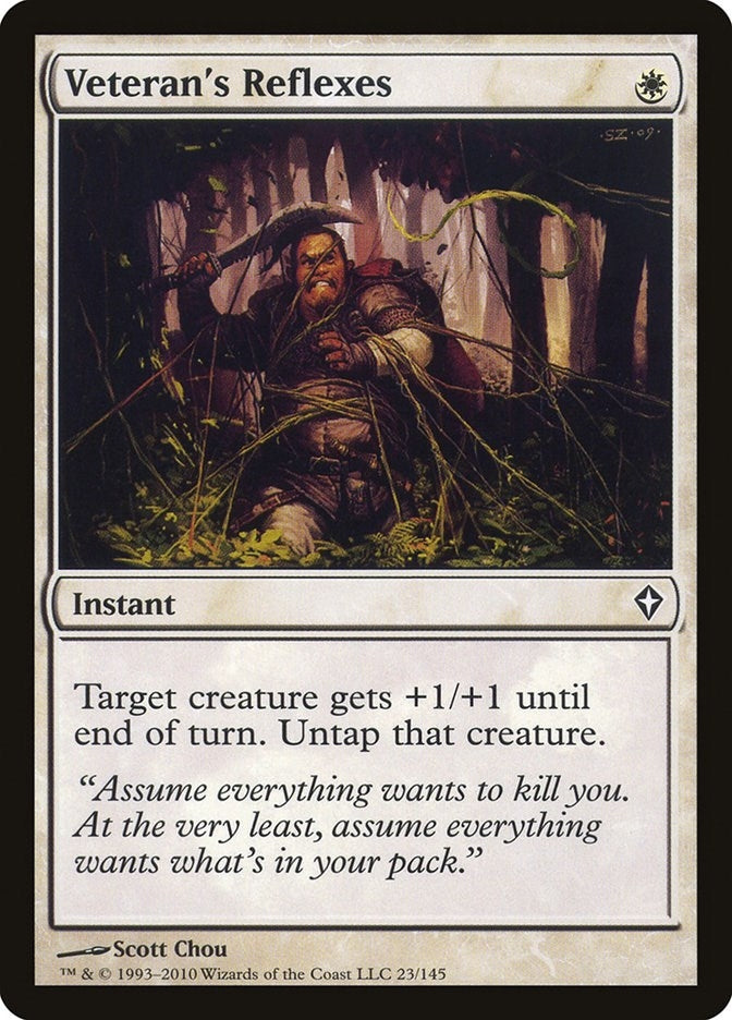 Image for Veteran's Reflexes (Worldwake) (23) - Magic: The Gathering
