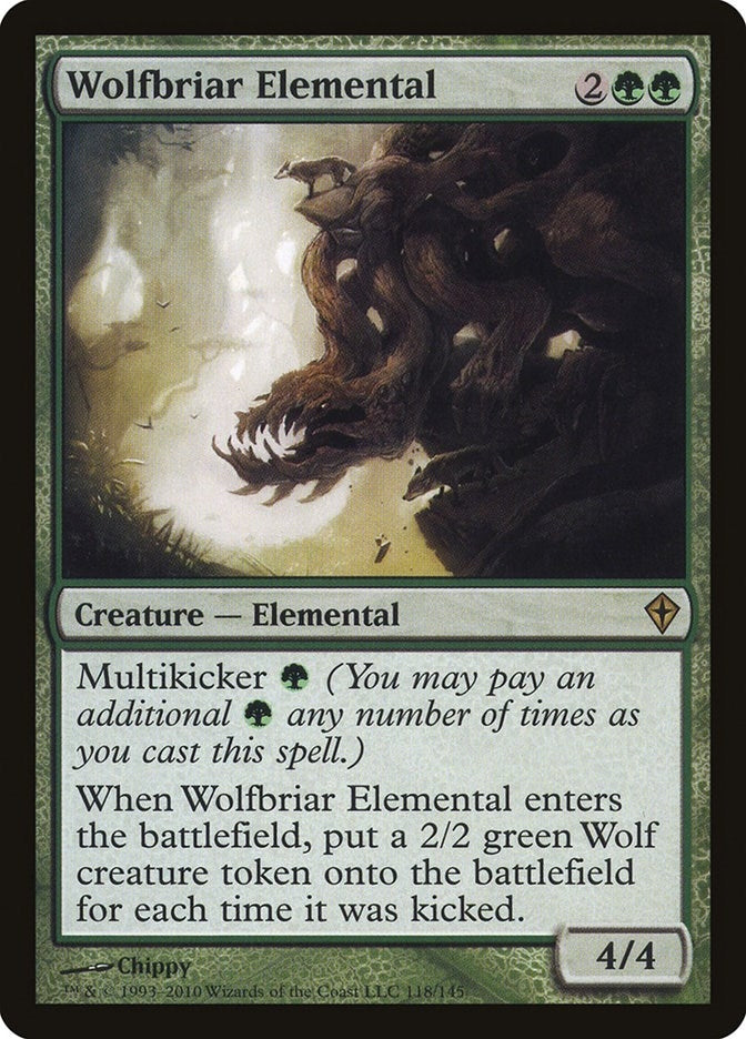 Image for Wolfbriar Elemental (Worldwake) (118) - Magic: The Gathering
