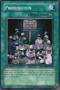 Image for Prohibition (Structure Deck: Machina Mayhem) (SDMM-EN022) - YuGiOh