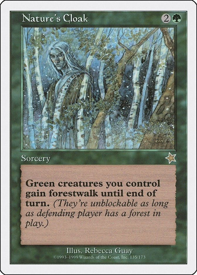 Image for Nature's Cloak (Starter 1999) (135) - Magic: The Gathering