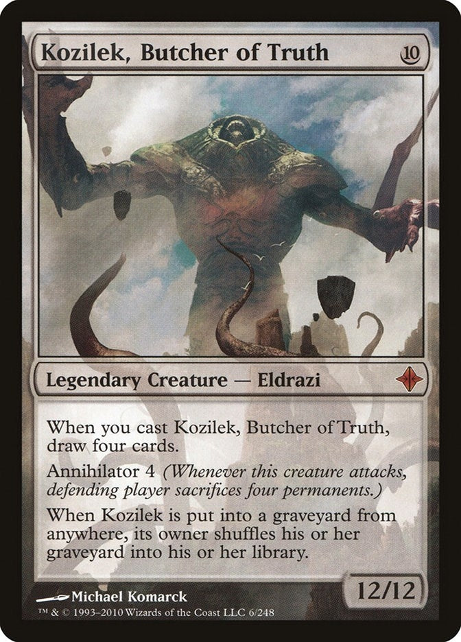 Image for Kozilek, Butcher of Truth (Rise of the Eldrazi) (6) - Magic: The Gathering