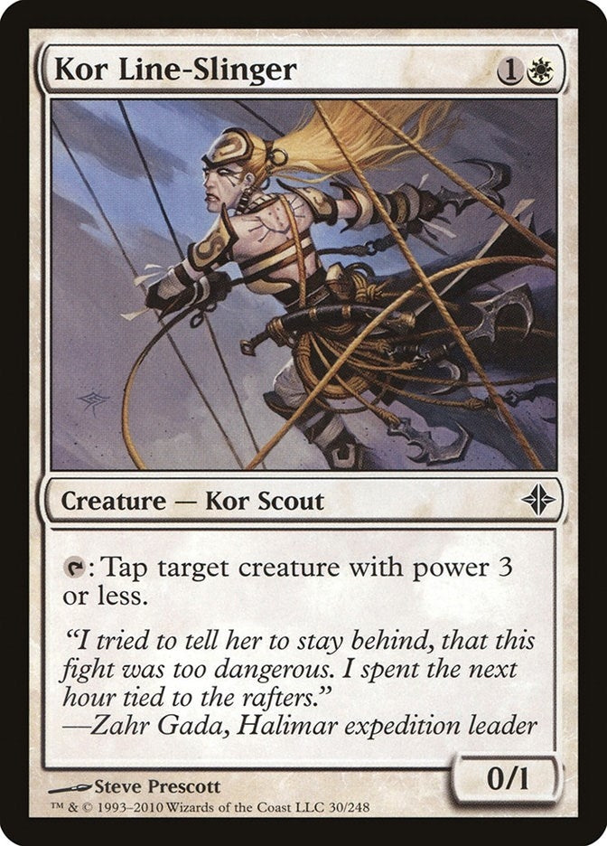 Image for Kor Line-Slinger (Rise of the Eldrazi) (30) - Magic: The Gathering