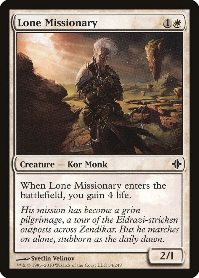 Image for Lone Missionary (Rise of the Eldrazi) (34) - Magic: The Gathering