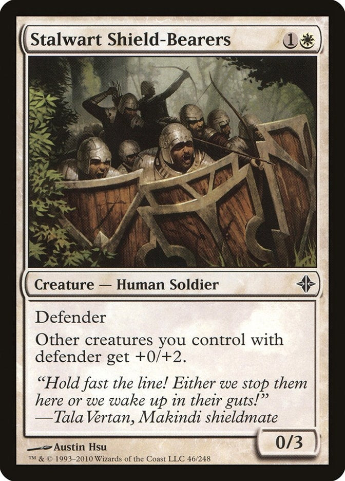 Image for Stalwart Shield-Bearers (Rise of the Eldrazi) (46) - Magic: The Gathering
