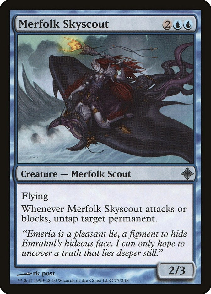 Image for Merfolk Skyscout (Rise of the Eldrazi) (77) - Magic: The Gathering