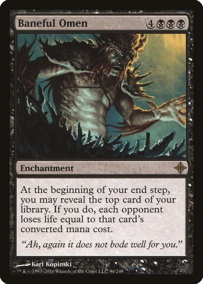 Image for Baneful Omen (Rise of the Eldrazi) (96) - Magic: The Gathering