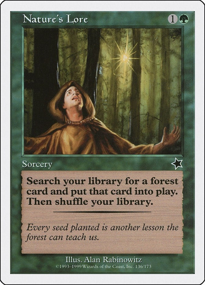 Image for Nature's Lore (Starter 1999) (136) - Magic: The Gathering