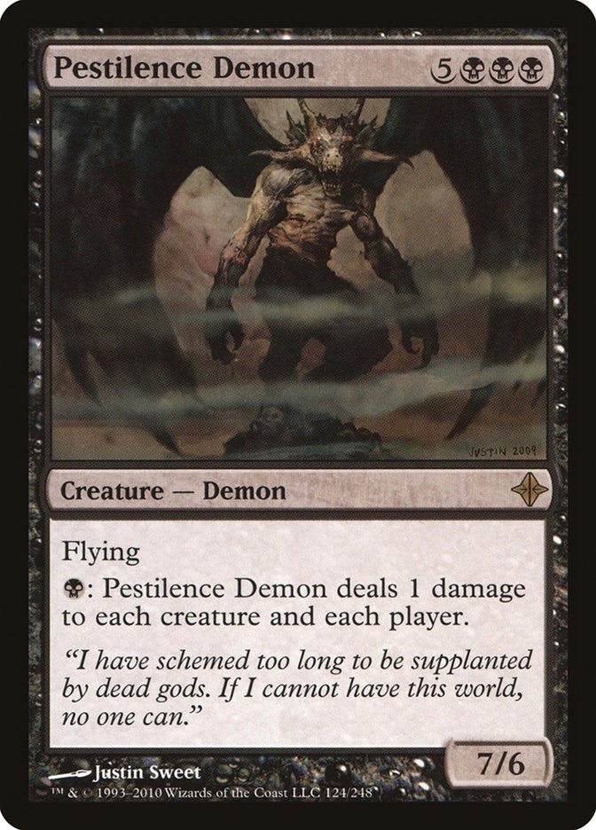 Image for Pestilence Demon (Rise of the Eldrazi) (124) - Magic: The Gathering