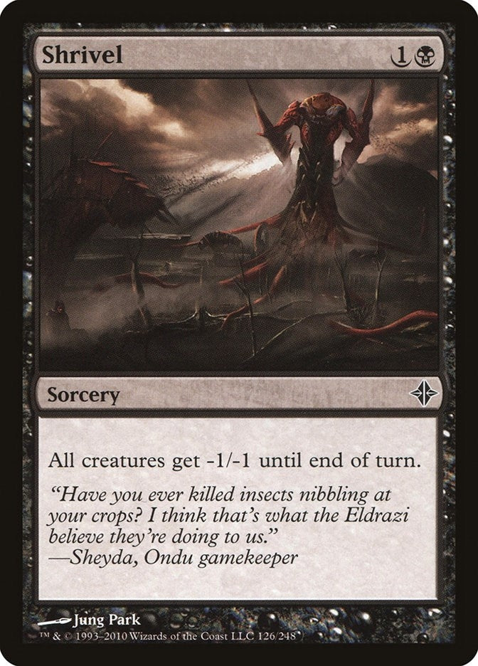 Image for Shrivel (Rise of the Eldrazi) (126) - Magic: The Gathering