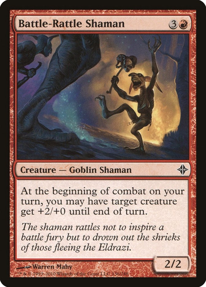 Image for Battle-Rattle Shaman (Rise of the Eldrazi) (136) - Magic: The Gathering