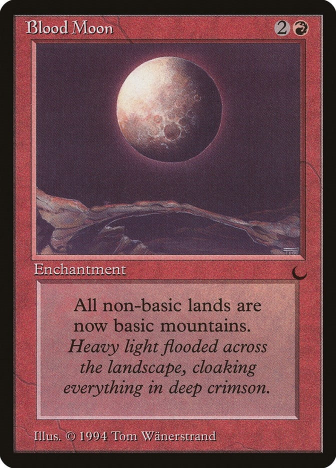 Image for Blood Moon (The Dark) - Magic: The Gathering