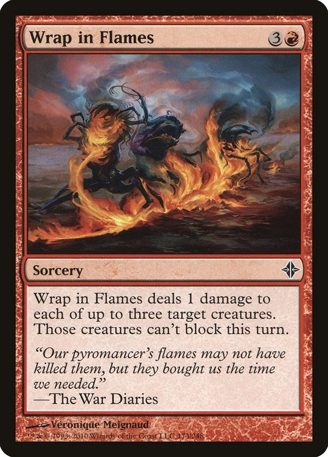 Image for Wrap in Flames (Rise of the Eldrazi) (173) - Magic: The Gathering