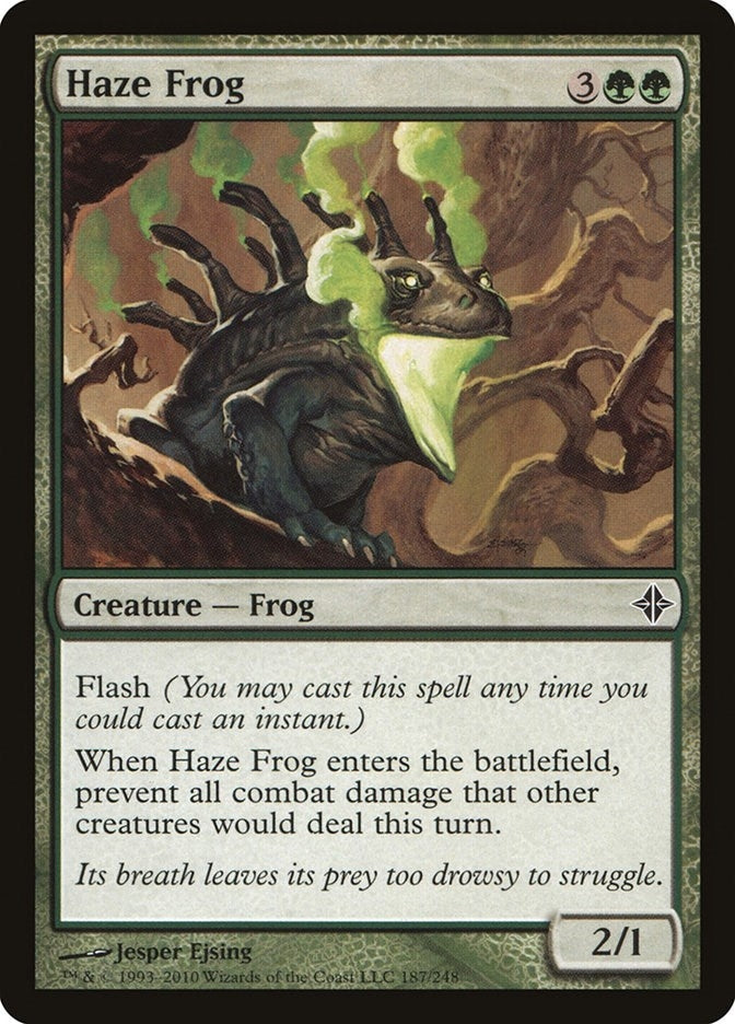 Image for Haze Frog (Rise of the Eldrazi) (187) - Magic: The Gathering