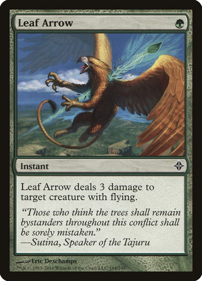 Image for Leaf Arrow (Rise of the Eldrazi) (194) - Magic: The Gathering