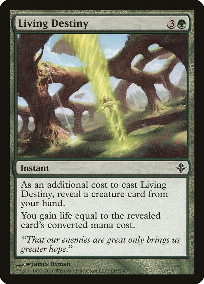 Image for Living Destiny (Rise of the Eldrazi) (195) - Magic: The Gathering