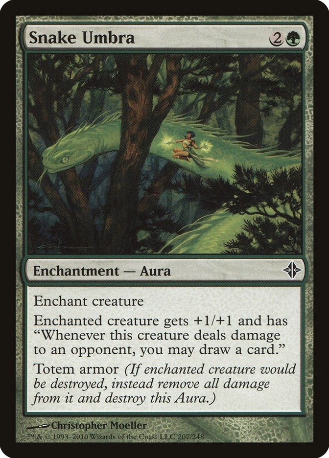 Image for Snake Umbra (Rise of the Eldrazi) (207) - Magic: The Gathering