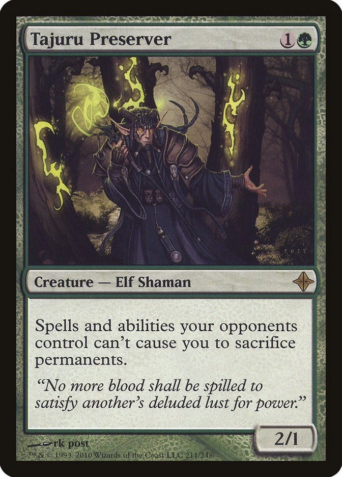 Image for Tajuru Preserver (Rise of the Eldrazi) (211) - Magic: The Gathering