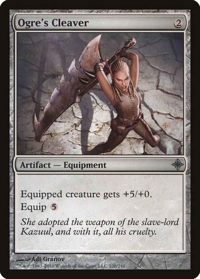 Image for Ogre's Cleaver (Rise of the Eldrazi) (220) - Magic: The Gathering