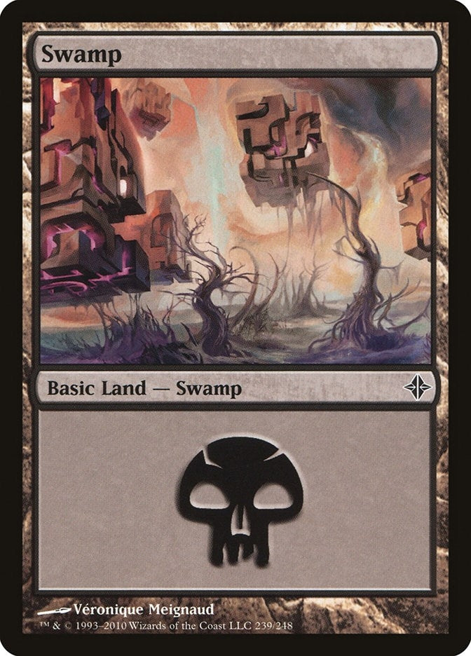 Image for Swamp (239) (Rise of the Eldrazi) (239) - Magic: The Gathering