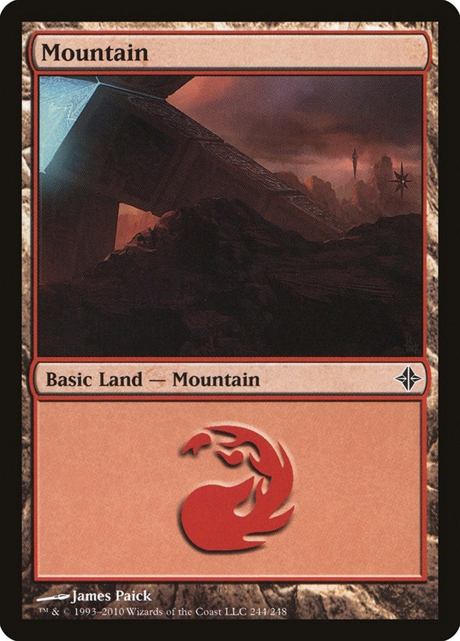 Image for Mountain (244) (Rise of the Eldrazi) (244) - Magic: The Gathering