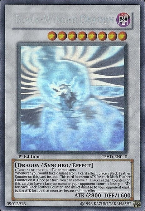 Image for Black-Winged Dragon (Ghost Rare) (The Shining Darkness) (TSHD-EN040) - YuGiOh