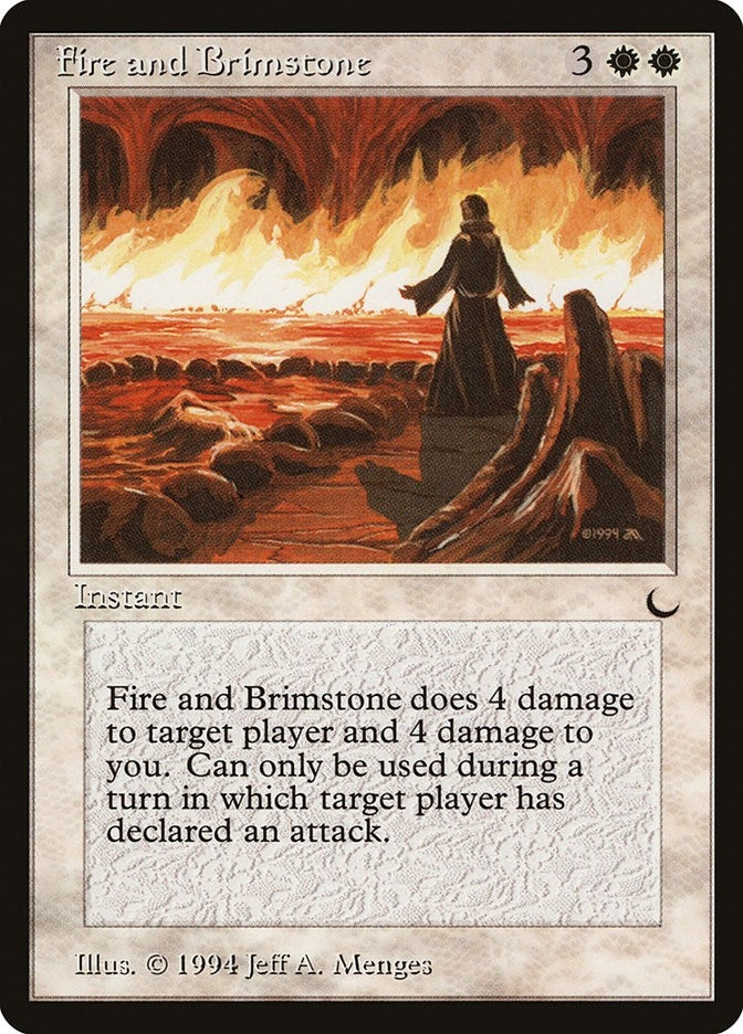 Image for Fire and Brimstone (The Dark) - Magic: The Gathering