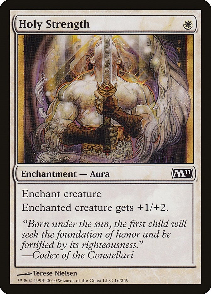 Image for Holy Strength (Magic 2011 (M11)) (16) - Magic: The Gathering