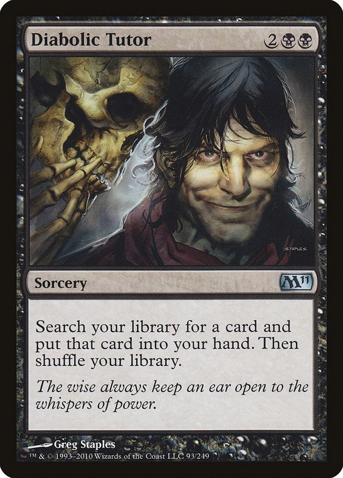 Image for Diabolic Tutor (Magic 2011 (M11)) (93) - Magic: The Gathering