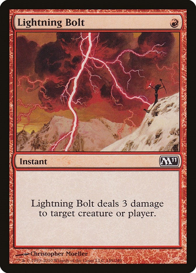 Image for Lightning Bolt (Magic 2011 (M11)) (149) - Magic: The Gathering