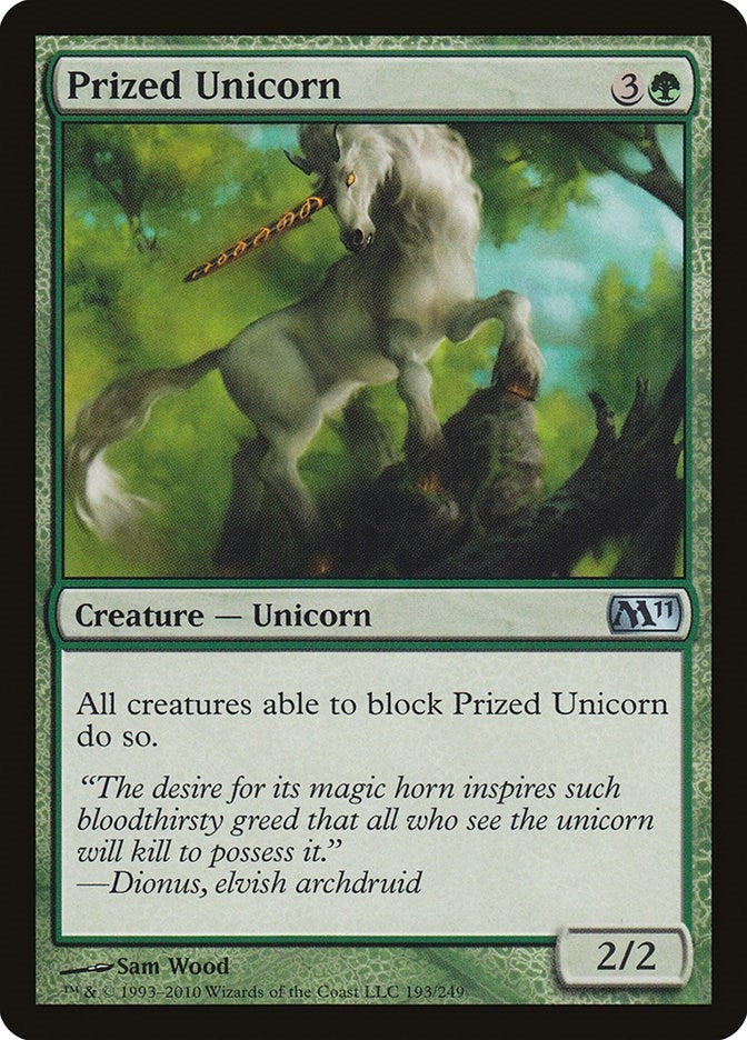 Image for Prized Unicorn (Magic 2011 (M11)) (193) - Magic: The Gathering