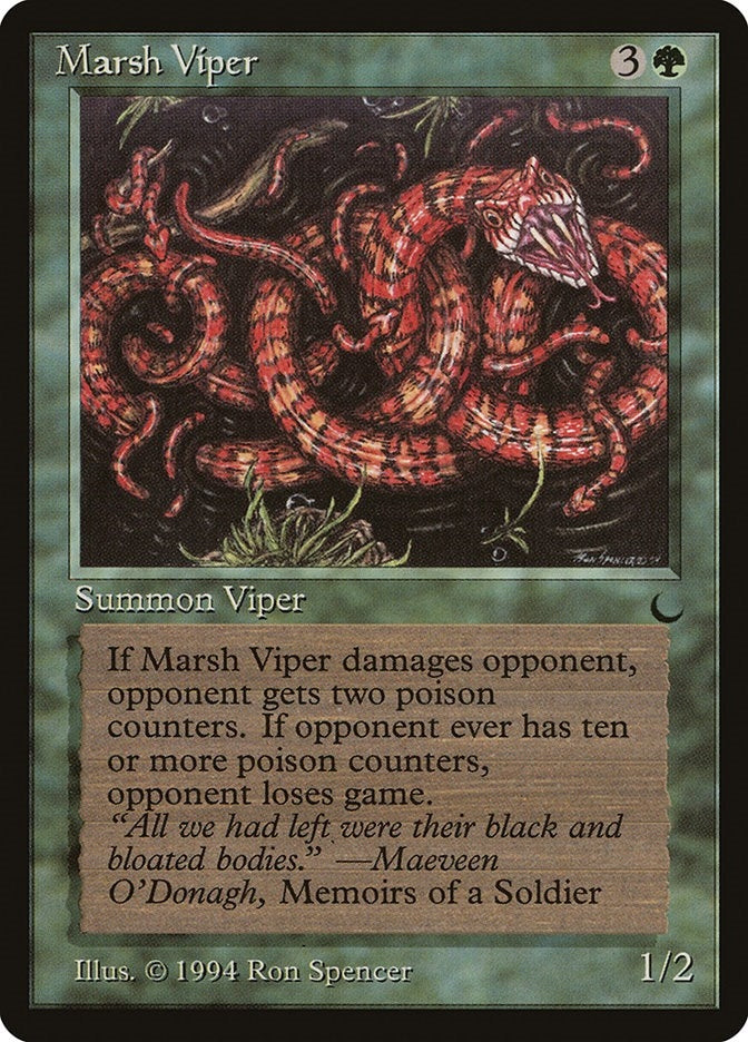 Image for Marsh Viper (The Dark) - Magic: The Gathering