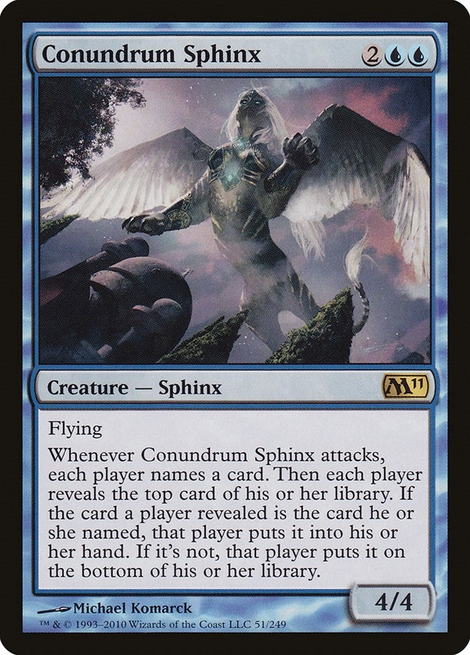 Image for Conundrum Sphinx (Magic 2011 (M11)) (51) - Magic: The Gathering